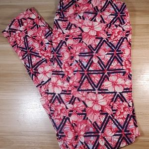 TC pink floral leggings